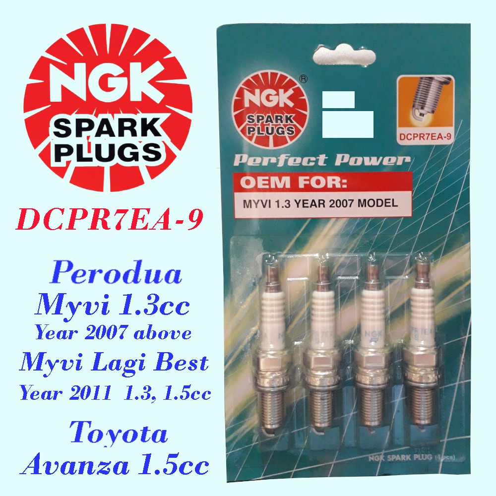 NGK Spark Plug for Perodua Myvi Year 2007 1.3, Myvi Lagi Best Year 2011