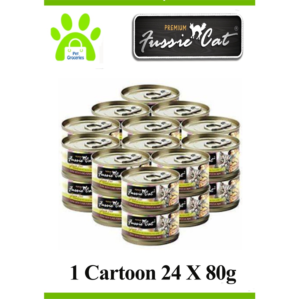 Fussie Cat Black Label Can Food 80g x 24 cans