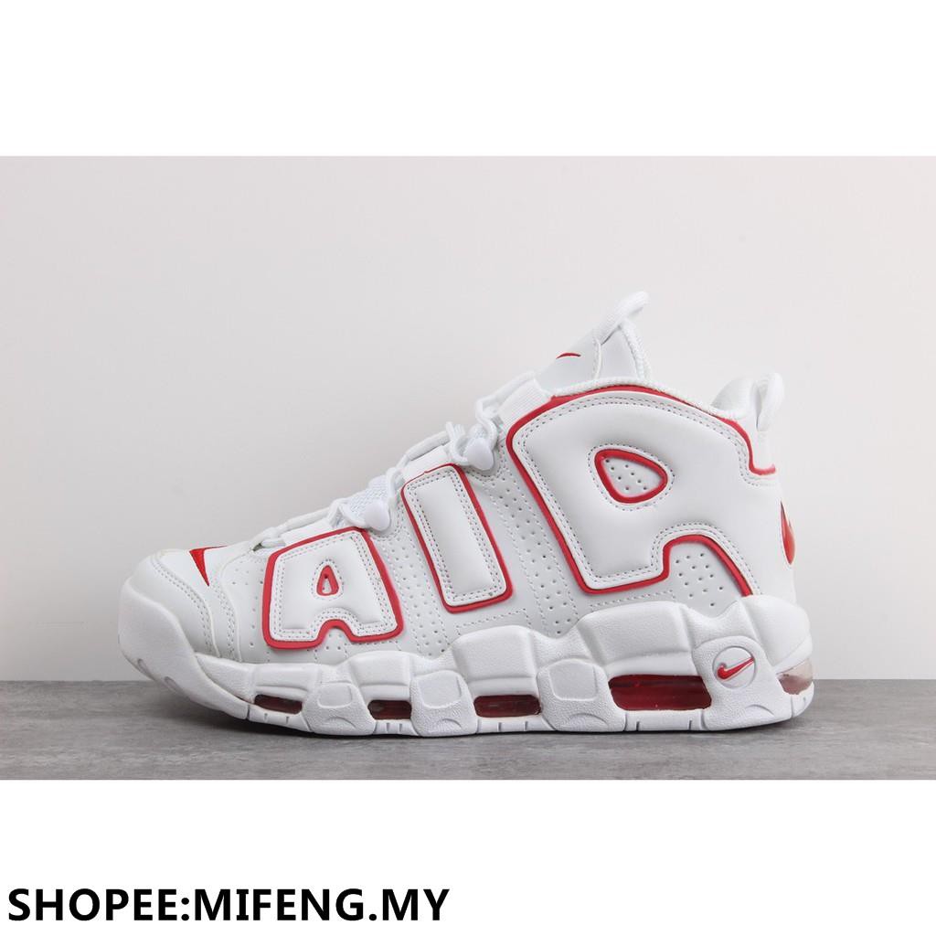 uptempo white red