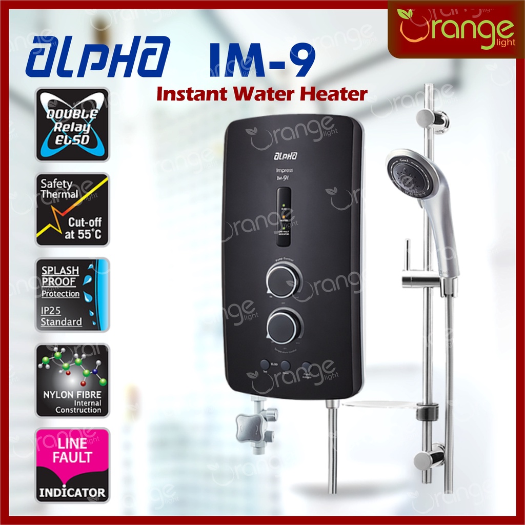 ALPHA / IM9 / WITH PUMP / NO PUMP / INSTANT WATER HEATER | Shopee Malaysia