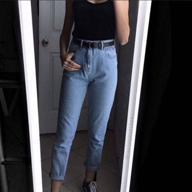 mom jeans shopee