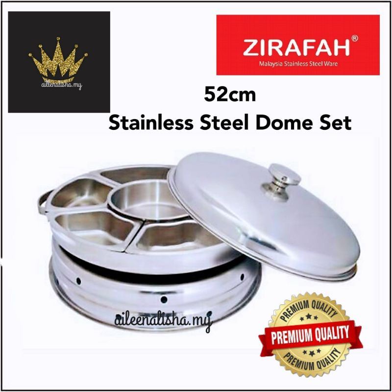 52cm stainless Steel serving dome set party dome SET BUFFET SET DOME