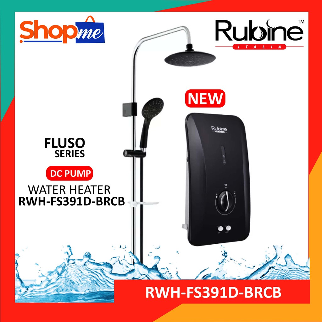 RUBINE RWH-FS391D-BRCB Instant Water Heater [Dc-Pump] | Shopee Malaysia