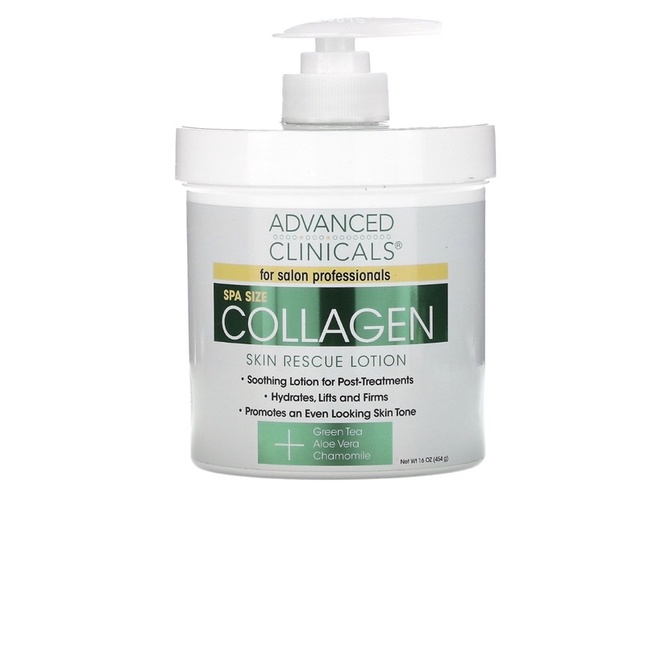 Advanced Clinicals Collagen Skin Rescue Lotion 454g | Shopee Malaysia