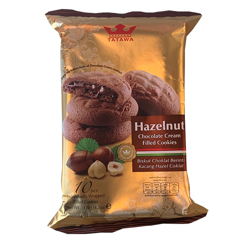 Tatawa Cookies Hazelnut Chocolate Creamfilled Cookies Shopee Malaysia