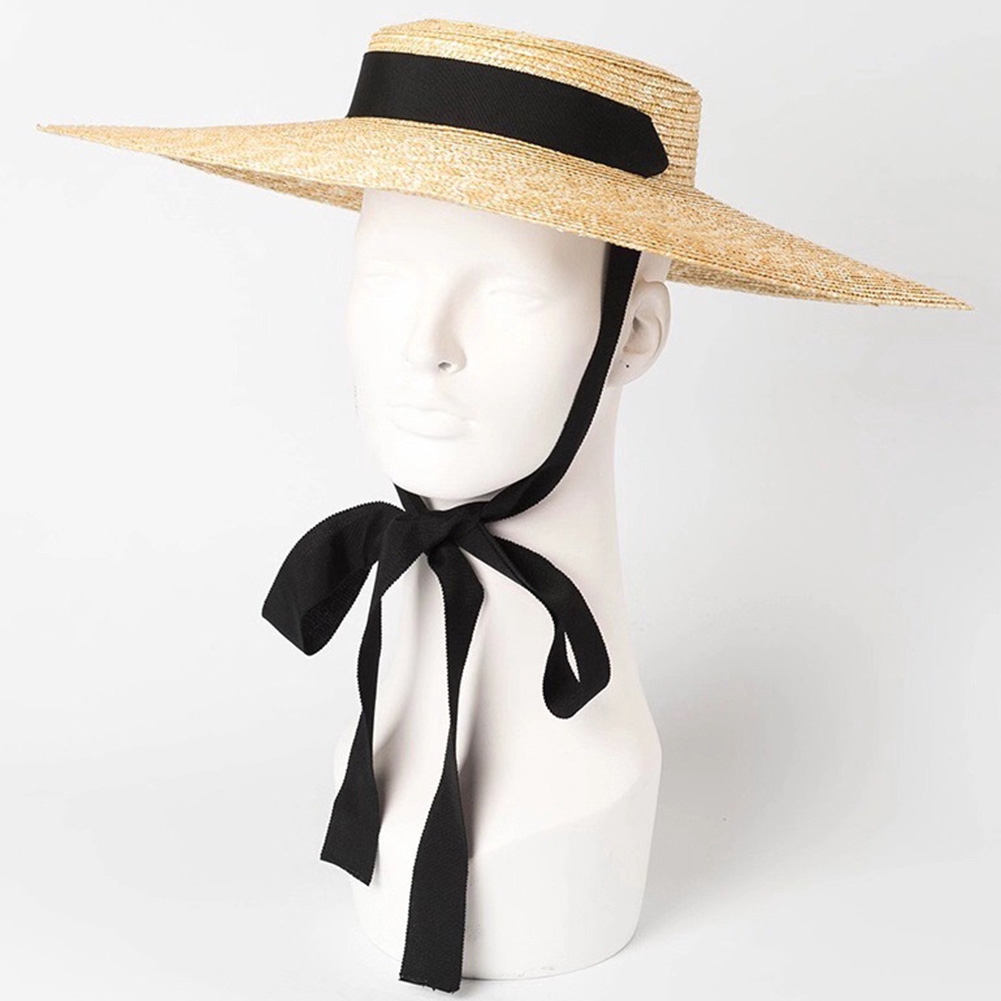 sun hat with ribbon