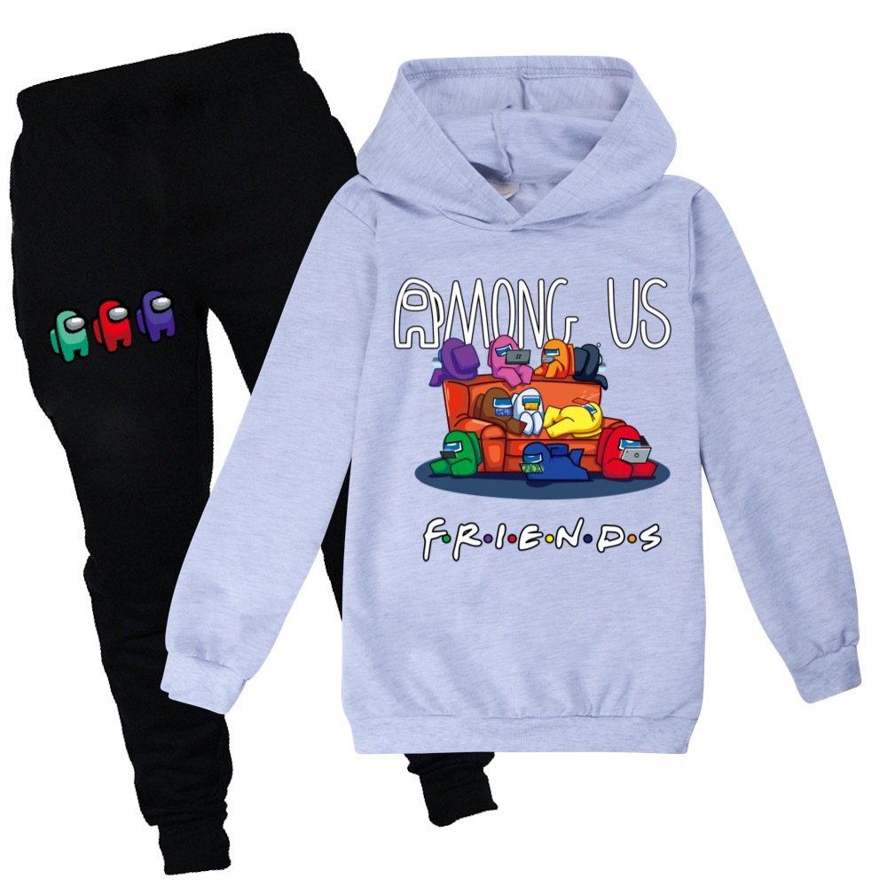 Must Have Among Us Cartoon baju Kids Clothes Boys Girls Autumn Hoodie Jacket + Casual Sports Pants 2-piece Set Tracks... - Image 5