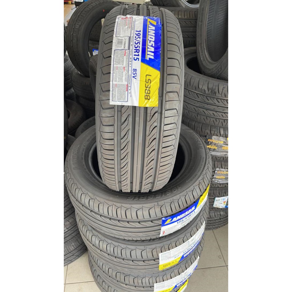 Tayar Baru Landsail LS388 195-55-15 New Tyre Year 2021 Made In 