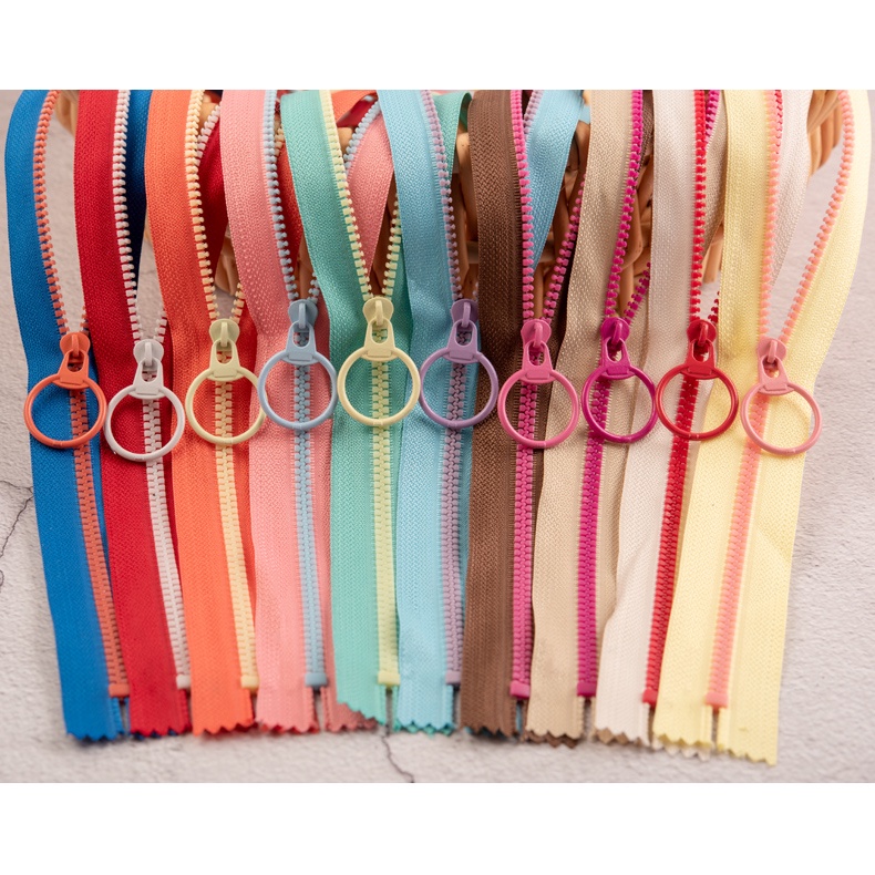 ?15cm 20cm 30cm 40cm #3 Resin Ring Zip Zipper Jahit Sewing DIY Handmade Beg (68300)
