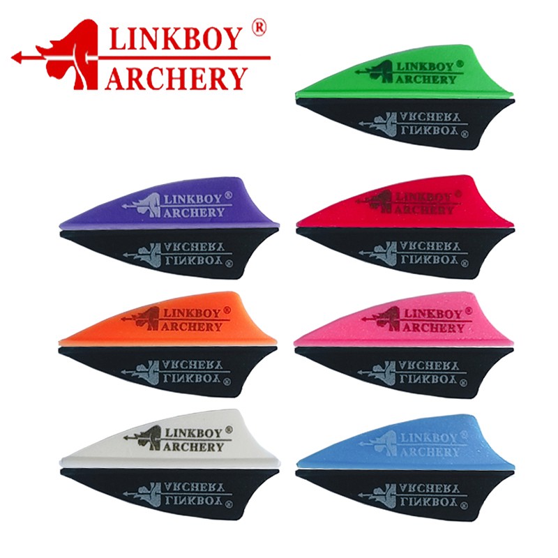 12pcs 3/" Archery Arrow Feather Rubber Vanes Fletching Fletches Bow DIY Hunting