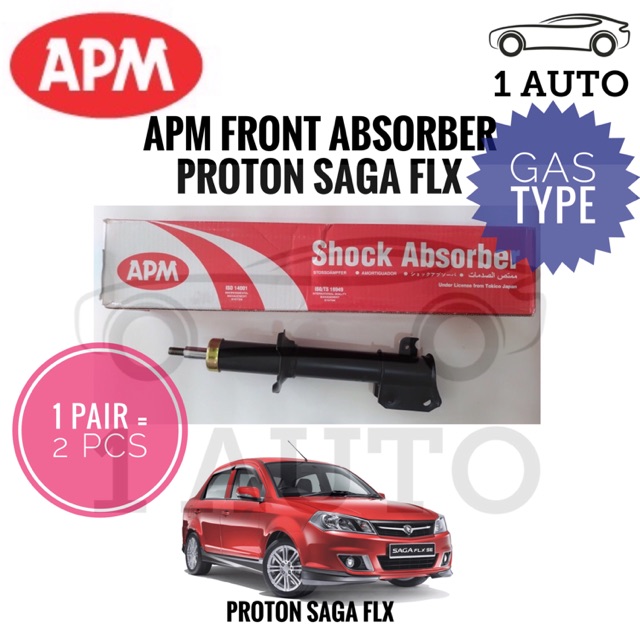 Apm Front Depan Gas Shock Absorber For Proton Saga Flx 1 3 1 5 1 Pair 2 Pcs Shopee Malaysia