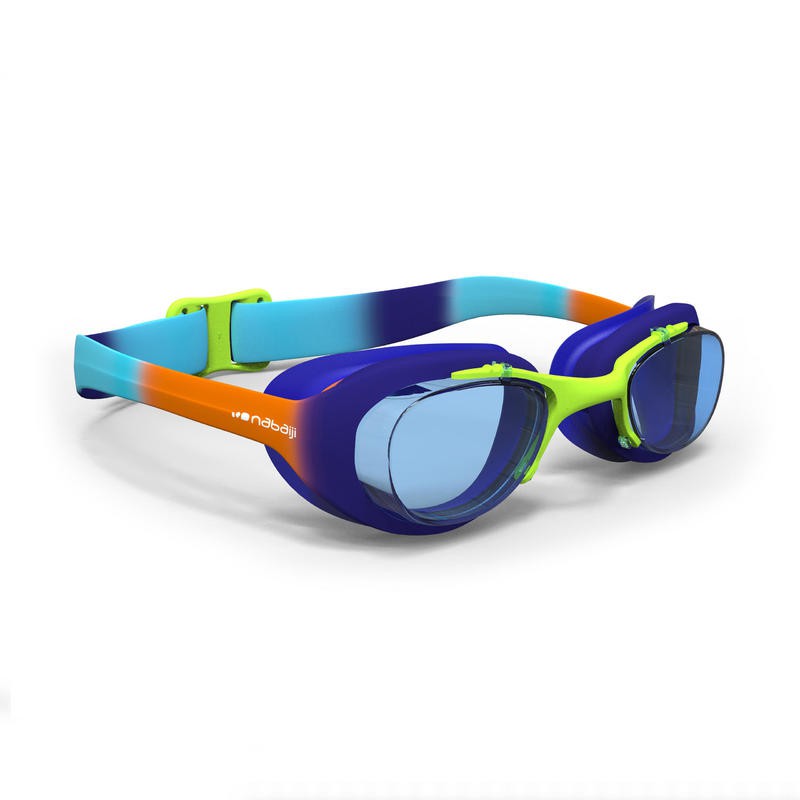 NBJ Size S Kids Swimming Googles Dye Orange Blue x1 Junior Children
