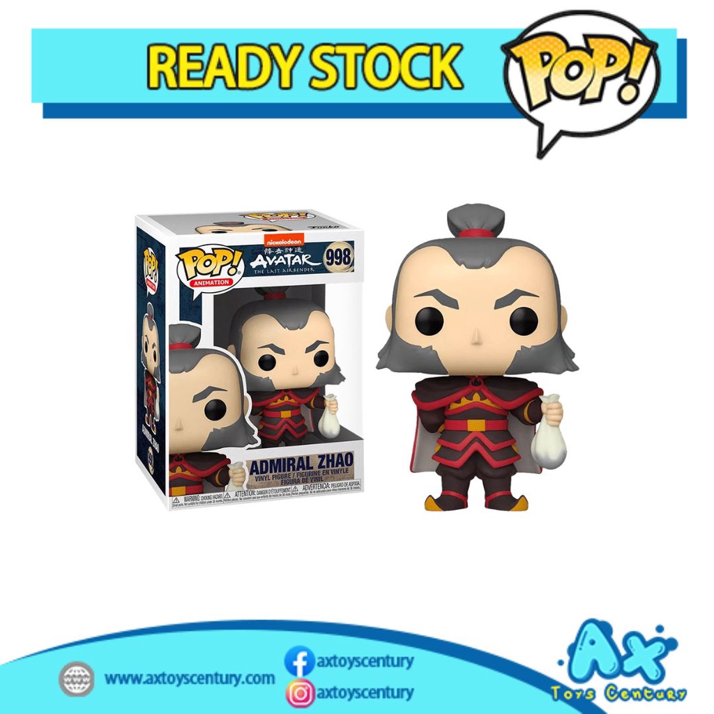 Funko Pop! Animation: Avatar The Last Airbender - Admiral Zhao #998 100% Genuine
