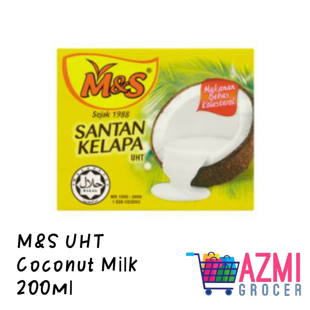 M&S UHT Coconut Milk 200ml | Shopee Malaysia