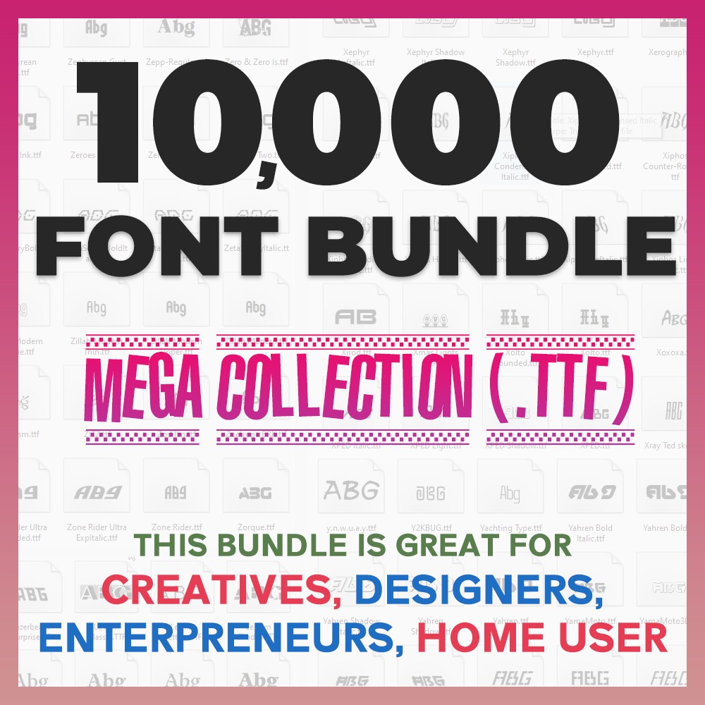 font-10-000-biggest-font-collection-mixed-premium-and-free-font