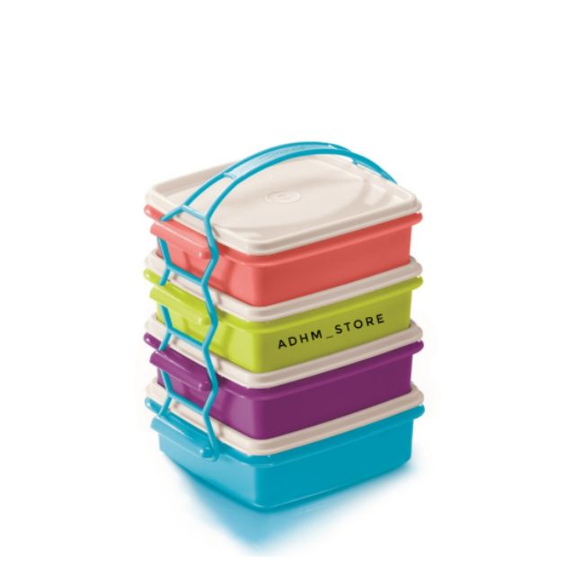 Tupperware Bertingkat Warna-warni