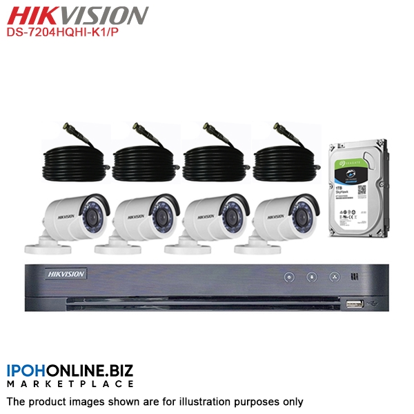 Hikvision Ds 74hqhi K1 P Poc Cctv Dvr Ds 2ce16d0t Ire 2mp Bullet Camera 1tb Cctv Hdd 18m Rg59 Coaxial Cable Shopee Malaysia