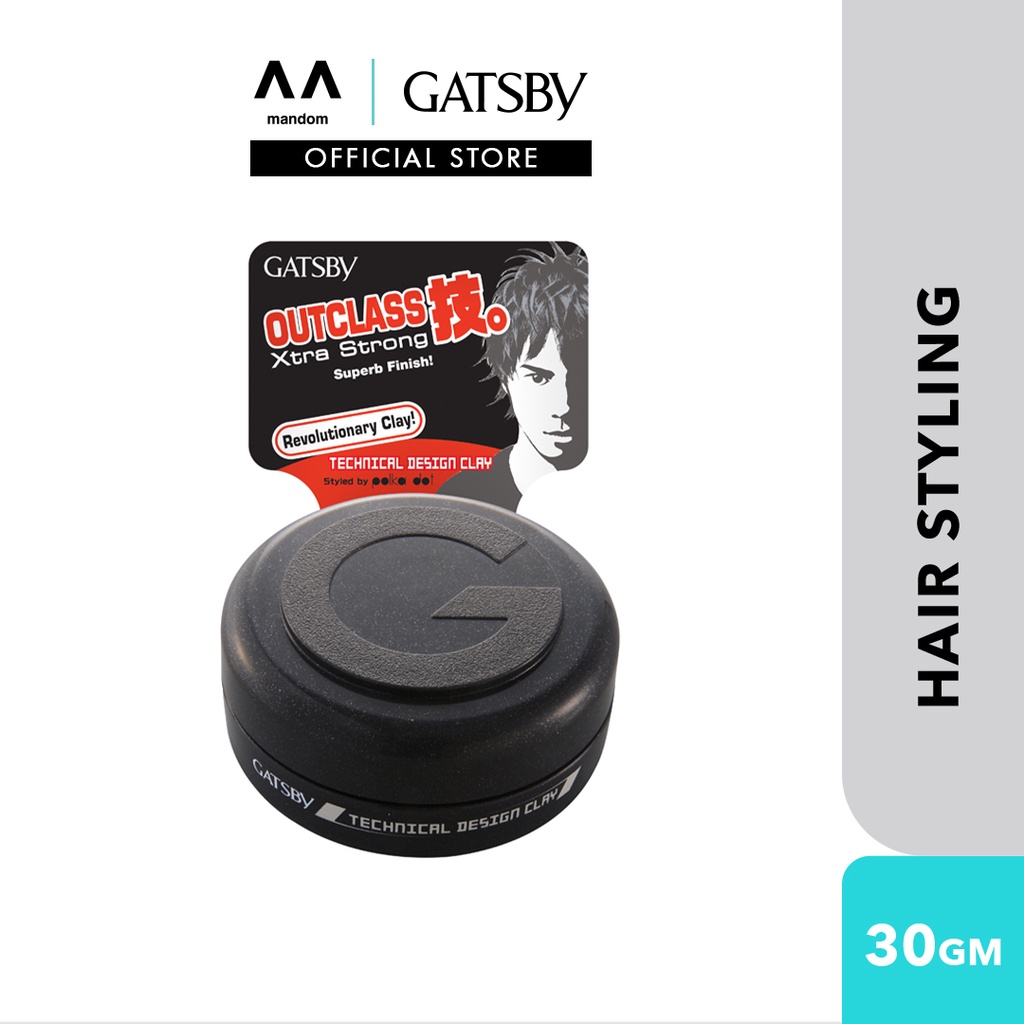 GATSBY Technical Design Clay 30g (mens hair clay, clay hair, hairstyle) |  Shopee Malaysia