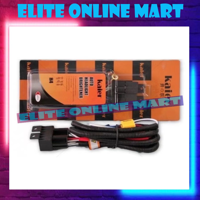 Universal H4 Kaier Wire Kit car headlamp headlight Head Lamp Socket