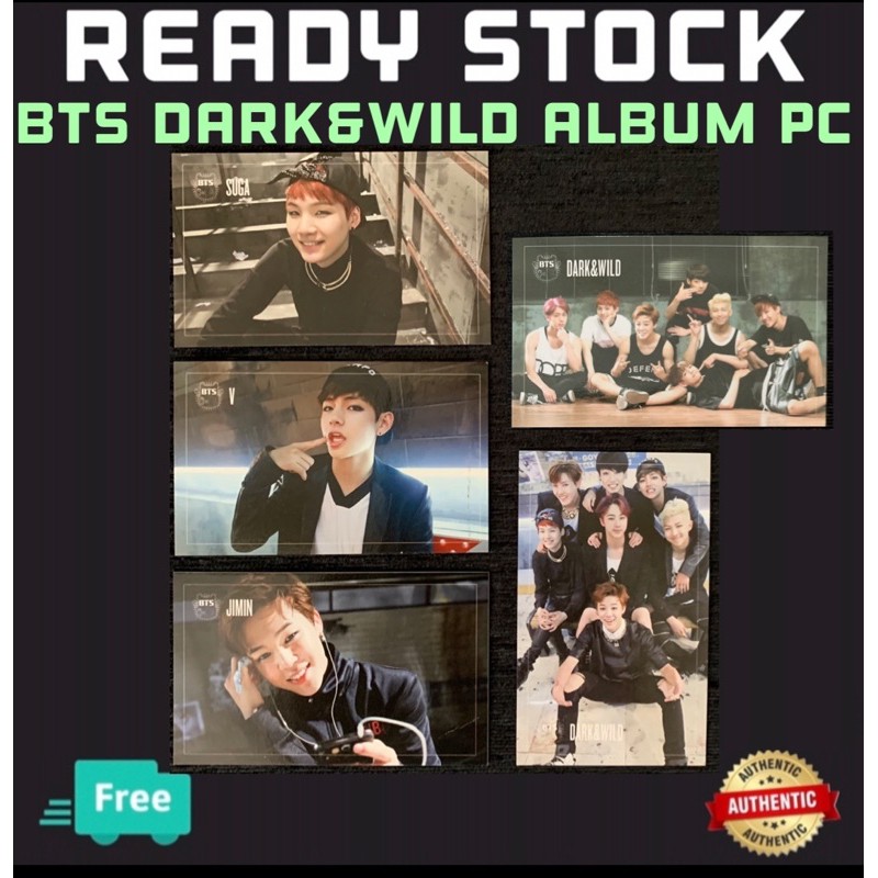 Official Bts Dark And Wild Photocard Pc Shopee Malaysia