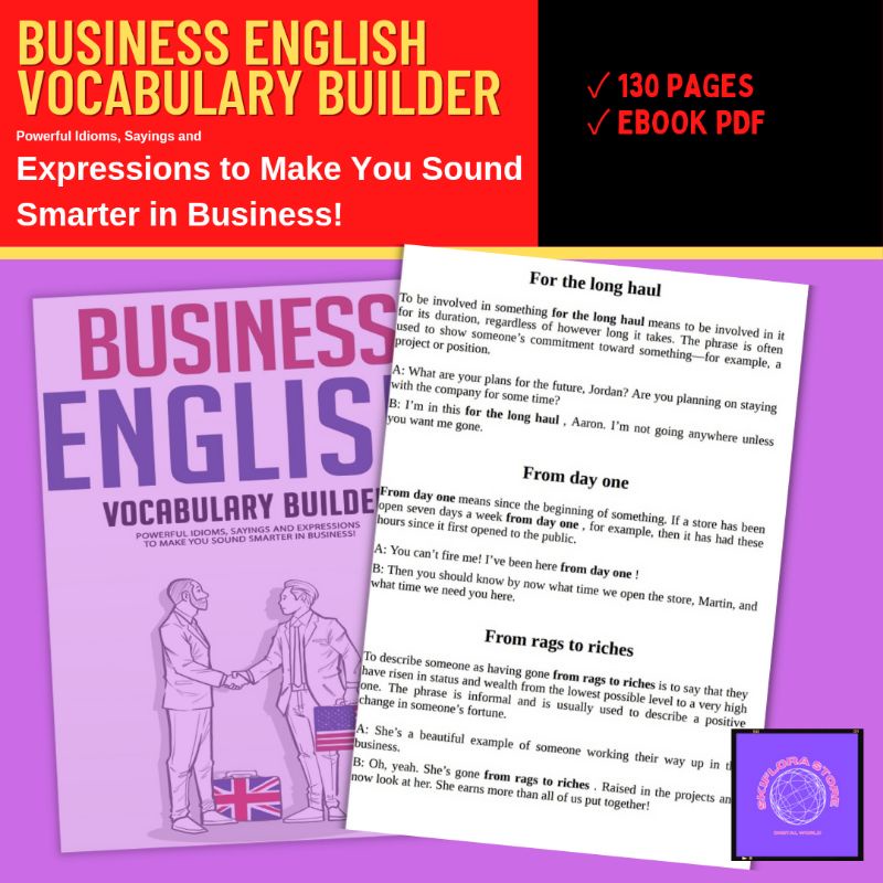 [SS07] Business English | Vocabulary Builder Idioms | English ...