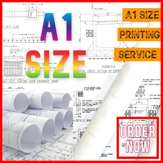 A1 Printing / Printing A1 Size [Plain Paper] Construction Plan Printing