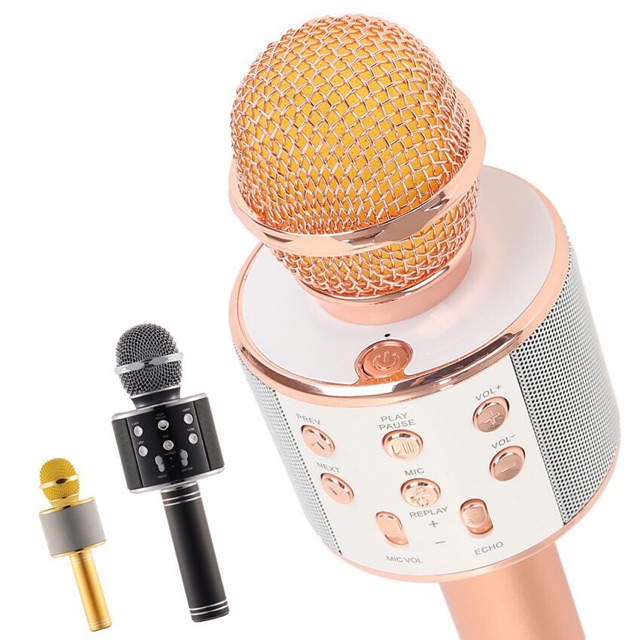 BLUETOOTH WIRELESS KARAOKE MICROPHONE MIC WS858 | Shopee Malaysia