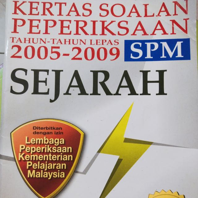Kertas Soalan Peperiksaan 2005 2009 Spm Sejarah Shopee Malaysia