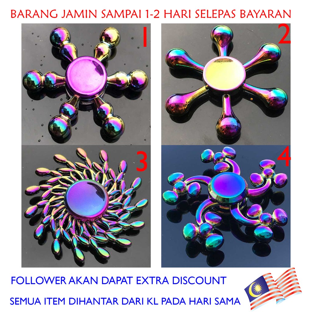 Colourful Fidget Hand Spinner (Batch 1) Toys / Games / Toy / Game