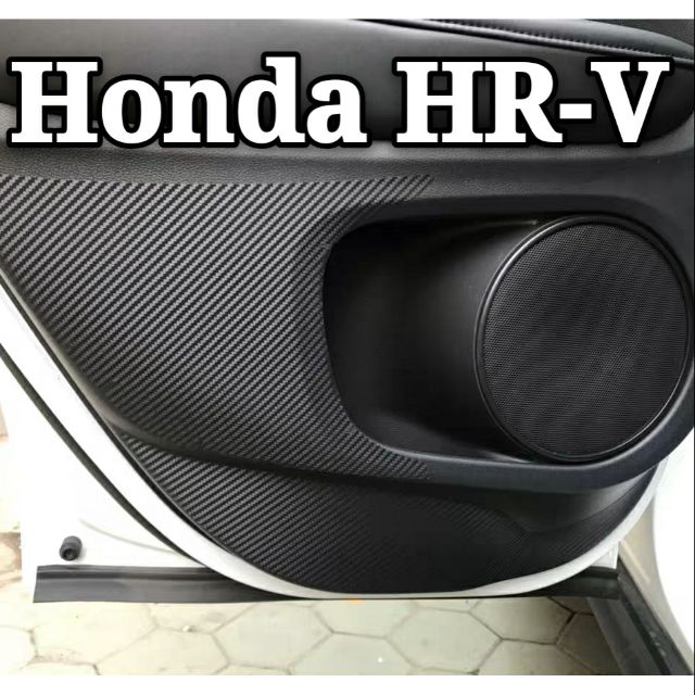 Honda HRV HRV VEZEL Side Door AntiKick Protective Carbon Black Red Door AntiKick Mat Door