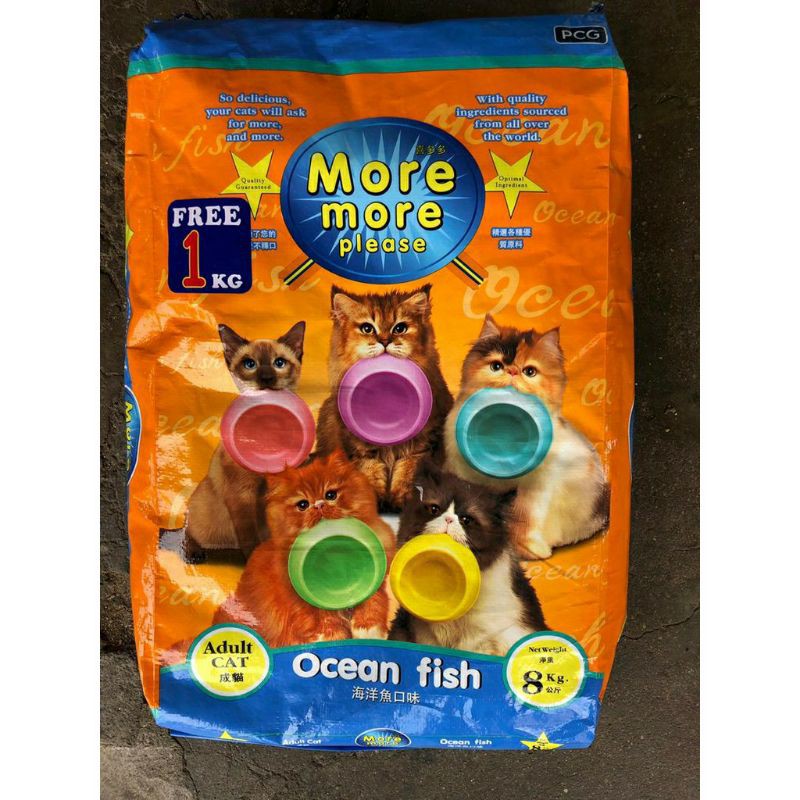 [NO Colour] 8kg MORE MORE PLEASE Ocean Fish Adult Cat Food moremore