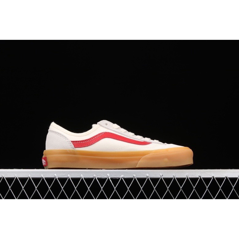 vans with red stripe