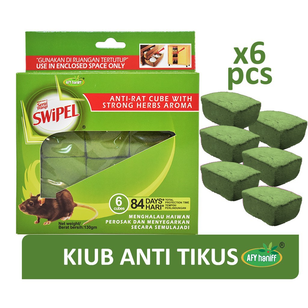 Afy Haniff Serai Wangi Anti Tikus 130g Swipel Anti Rat Cube 130g Box Pouch Shopee Malaysia