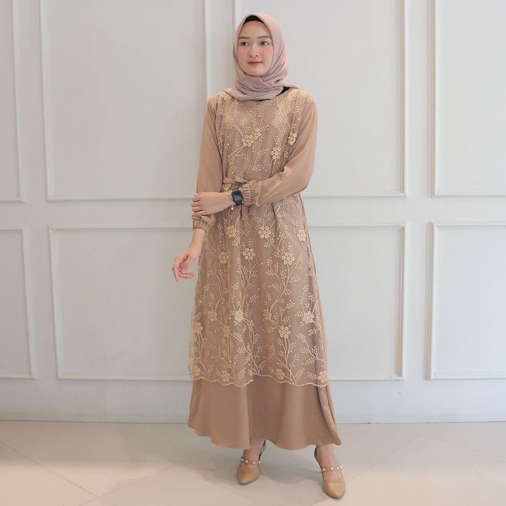 Gamis Brukat Swan Kebaya Tile Maxy ...