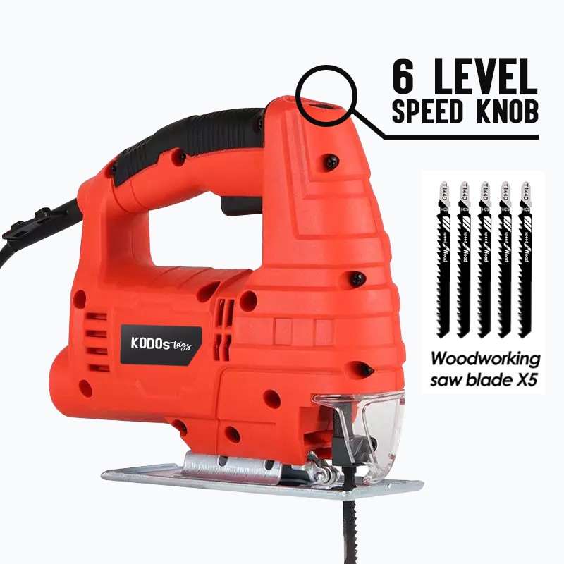 🔥6 Level Speed🔥 710W Jig Saw Electric Saw With 5 Pieces Blade