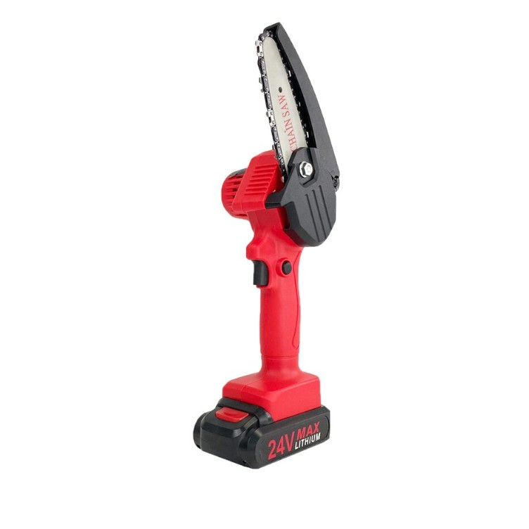 FREE GIFT CHERRY Double Protect Mini Chainsaw 88V 4 Inch Cordless Electric Portable