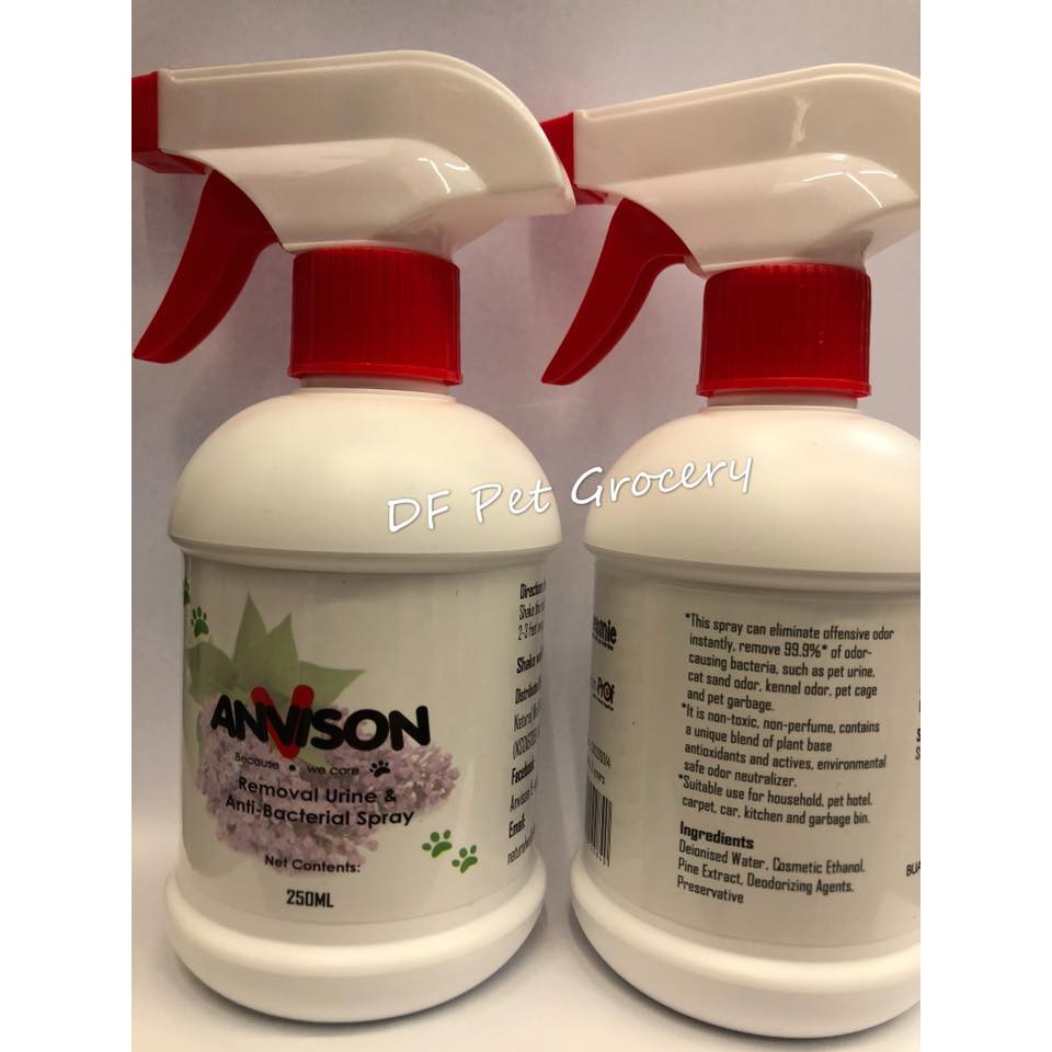 Anvison Removal Urine Anti Bacterial Spray 250ml Shopee Malaysia