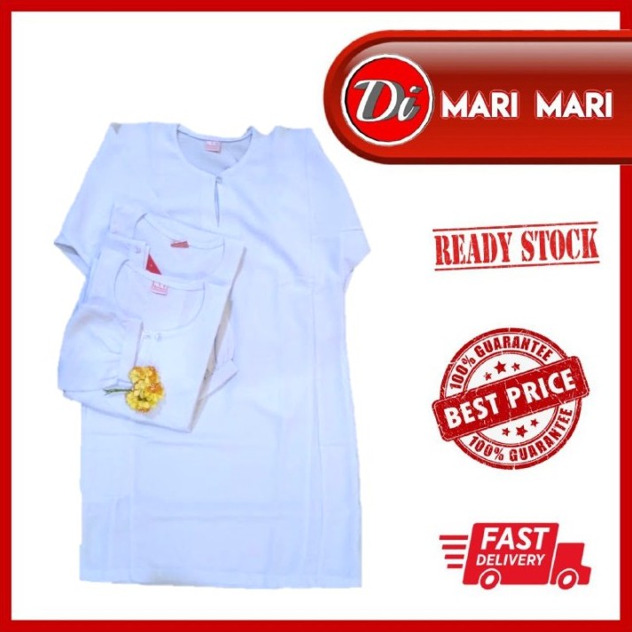 Buy (SCHOOL UNIFORM) BAJU KURUNG SEKOLAH BERCEKAK (BERBUTANG DI LENGAN