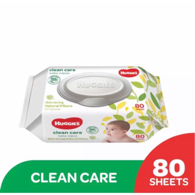 Huggies Baby Wipes Clean Care 80s Shopee Malaysia