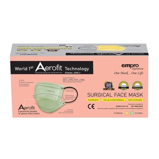 EMPRO 3 Ply Colourful Surgical Face Mask 50s