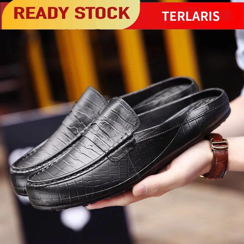 .❤Ready Stock . selipar budak selipar bata selipar dewasa kasut seliper selipar getah lelaki Xia Men Fesyen Versi Korea Ketua Pantai Sandal Selipar Semi-seret Pemasangan Bilik Tide Lelaki Lelaki Kasut Getah Lelaki Waterproof Lazy Sandal