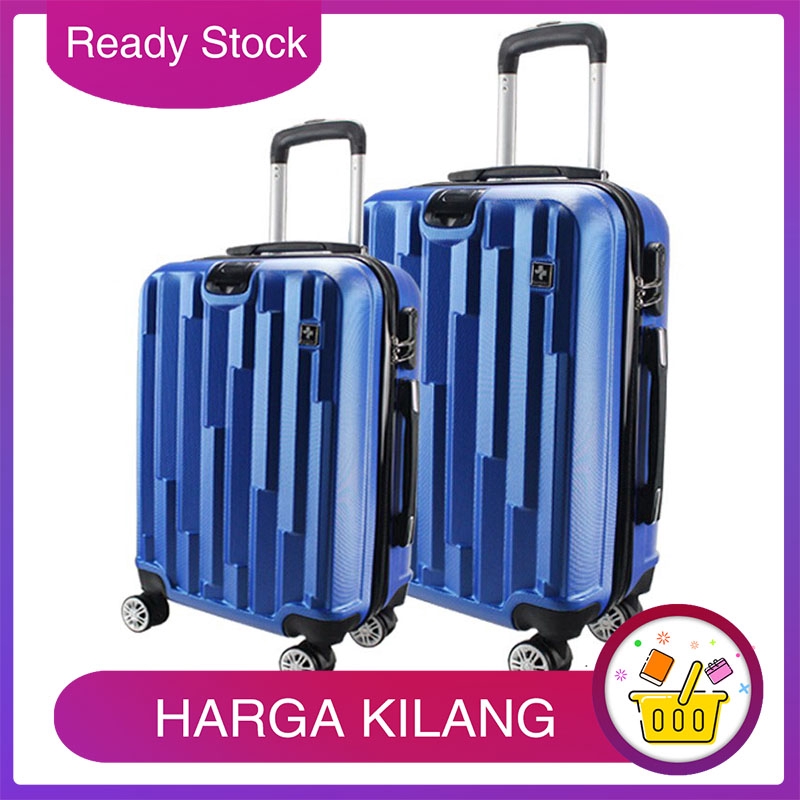 (20") Case Valker Matrix ABS Hand Carry Luggage Bag with Hanger Set
