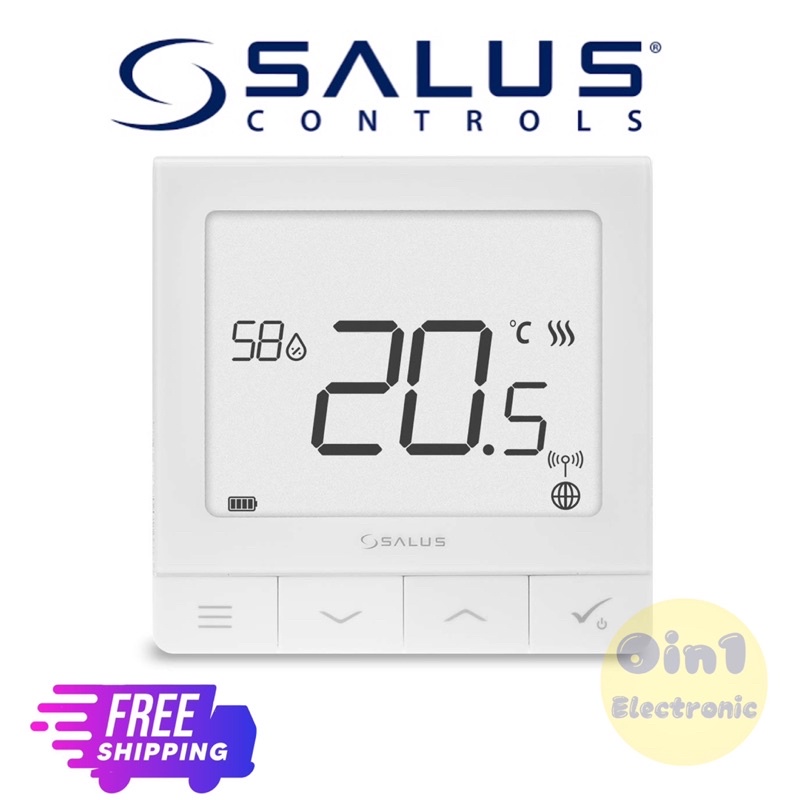 Salus Quantum SQ610RF, Wireless Room Thermostat Control for Underfloor