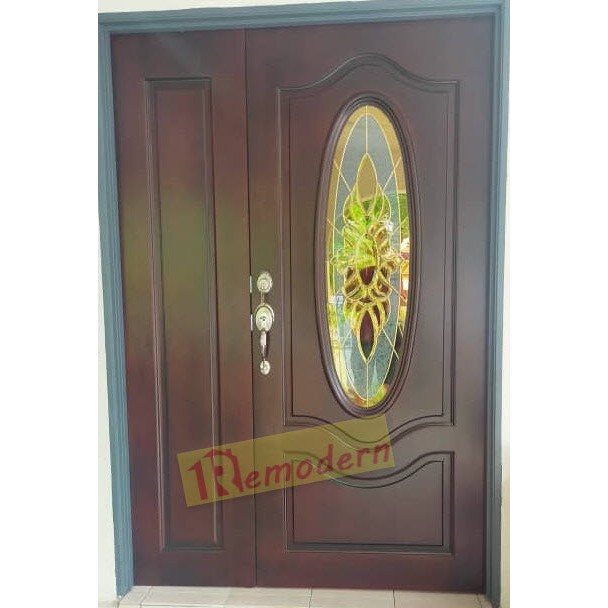 Pintu Pair Kayu Solid Cermin Kedai Pintu Fook Hiang Facebook