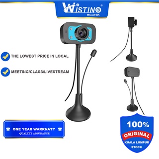 (Kuala Lumpur Stock)Wistino Rotatable 480P Webcam PC Digital USB Camera Video for Meeting Live class