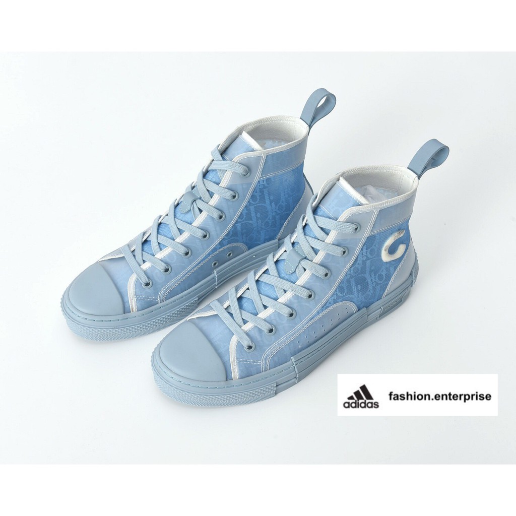 dior b23 high top daniel arsham light blue