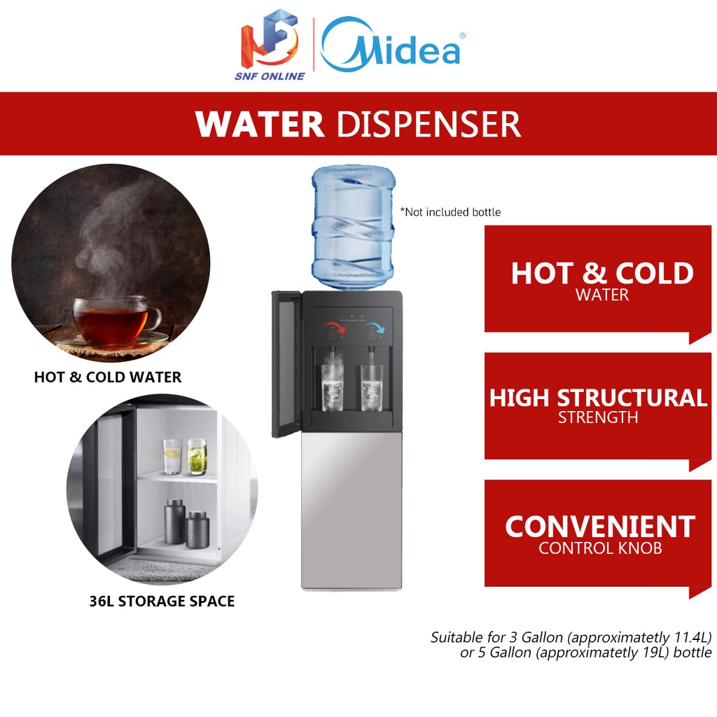 Midea Floor Stand Water Dispenser Without Bottle YD1518SX Shopee