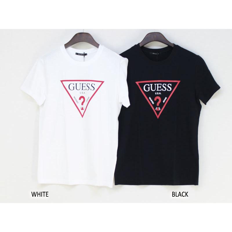 guess black logo tee