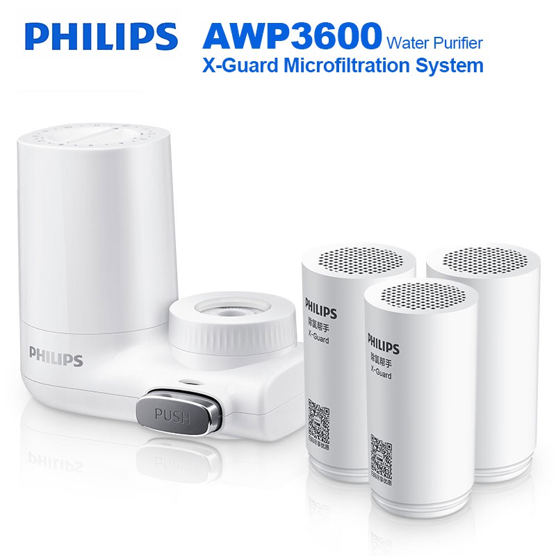 Philips AWP3600 Water Purifier X-Guard Microfiltration System Granular Activated Carbon Faucet Water Purifier