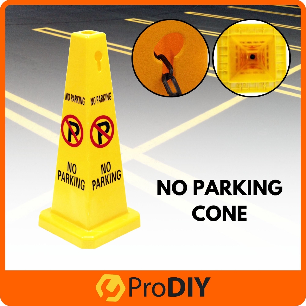 No Parking Cone Safety Caution Warning 675mm Height